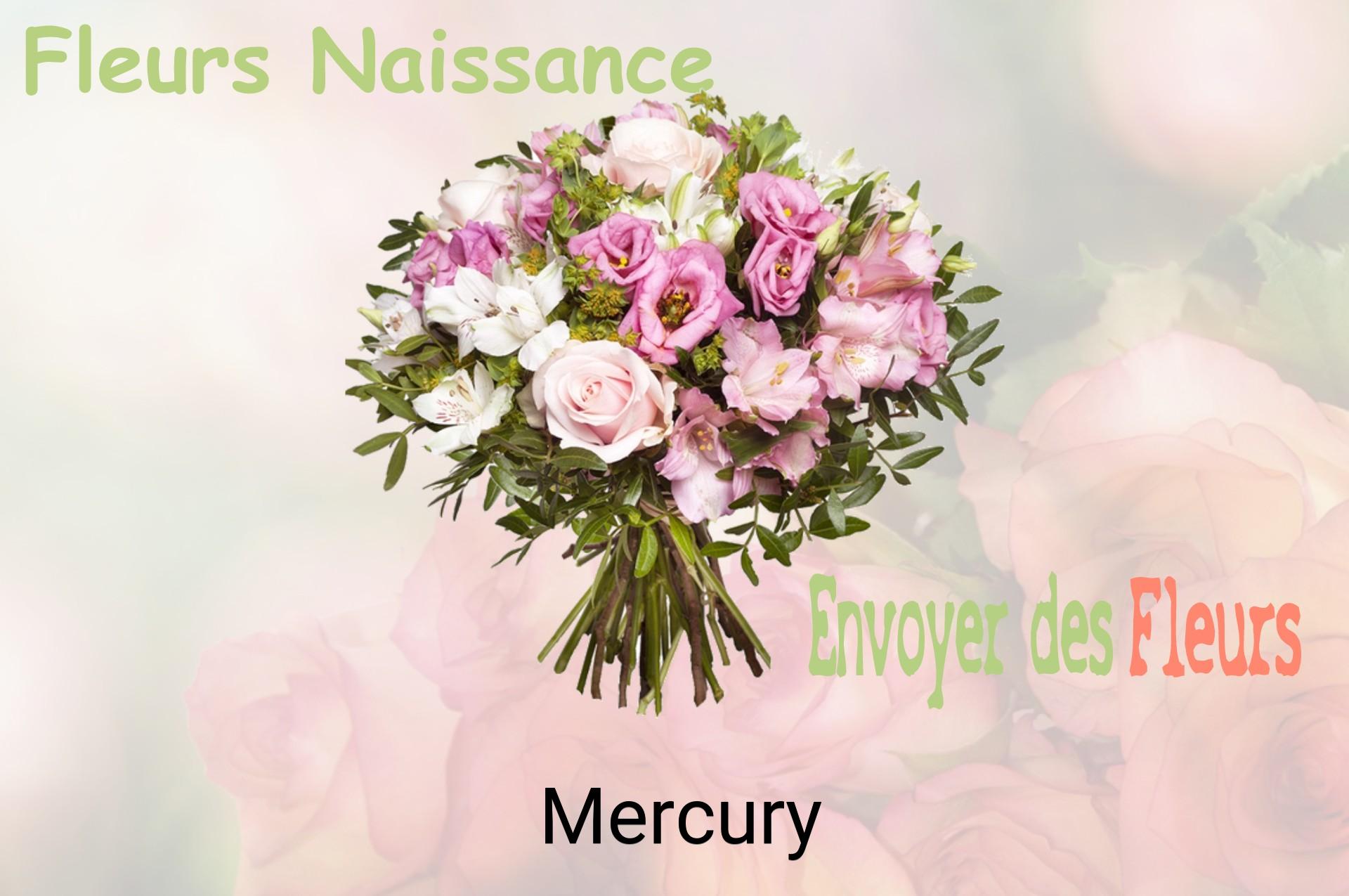 Bouquet de fleurs de naissance livré à Mercury